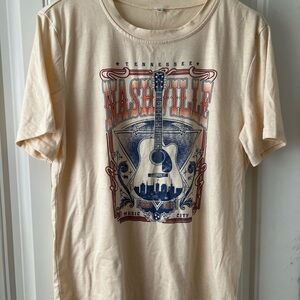 Nashville Graphic T-Shirt in Cream
